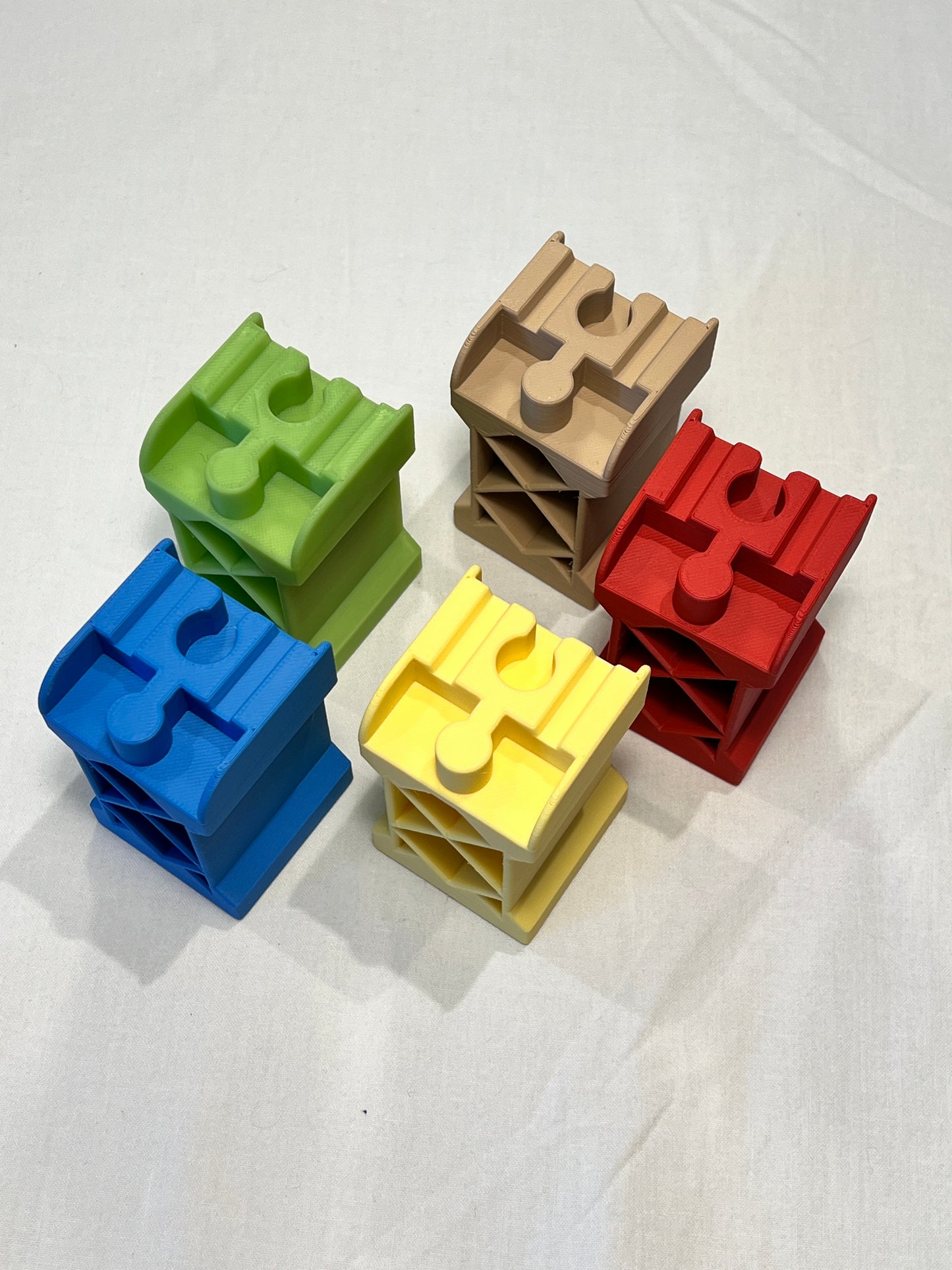 Bridge Pillar Set for Wooden Train Tracks β Elevate Your Railway by 6.5 cm β Compatible with Brio, IKEA and More