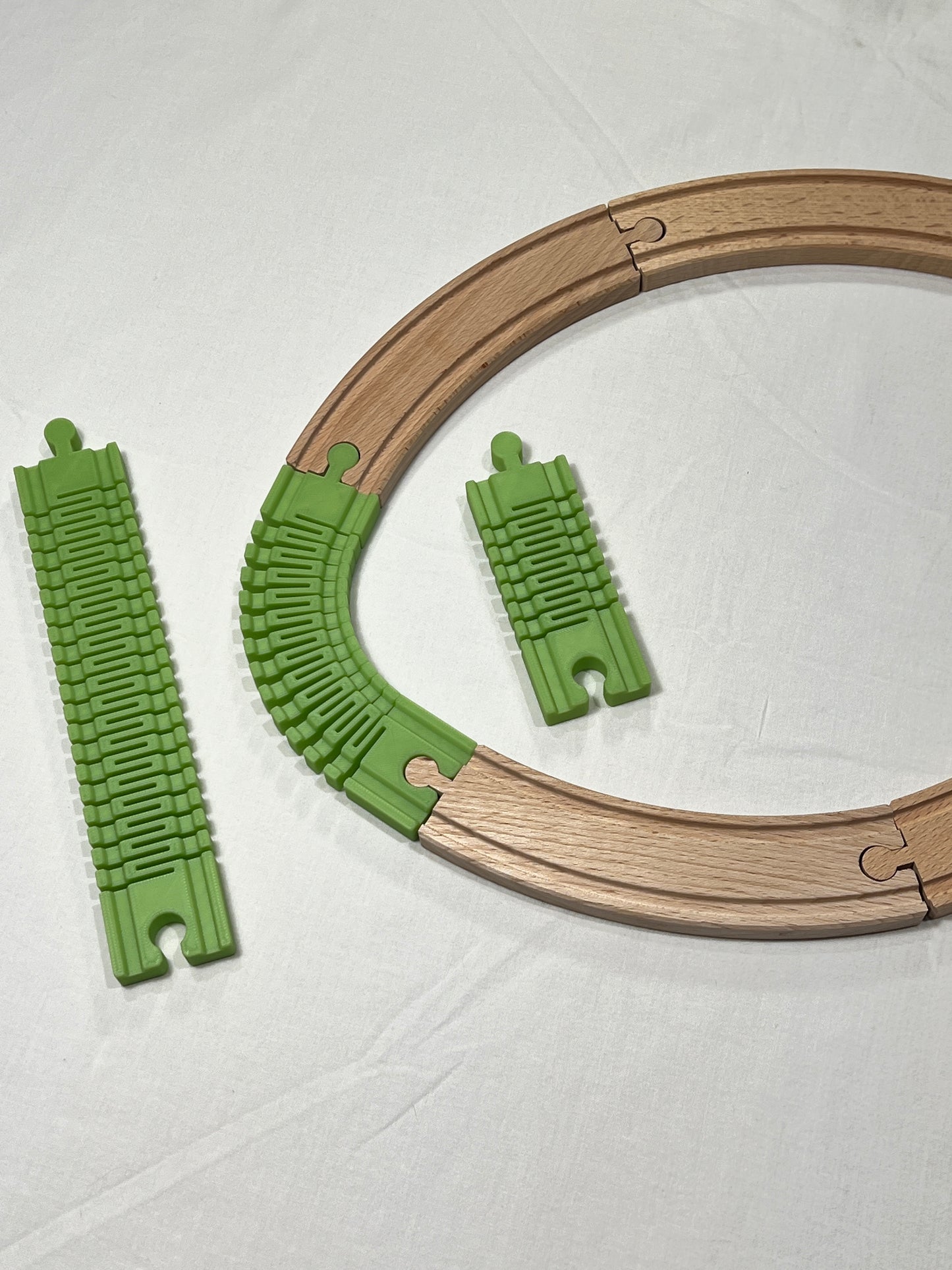 Flexible Train Track Set β 3 Pieces (10 cm, 15 cm, 20.5 cm) β Compatible with Brio, IKEA, Lidl and More