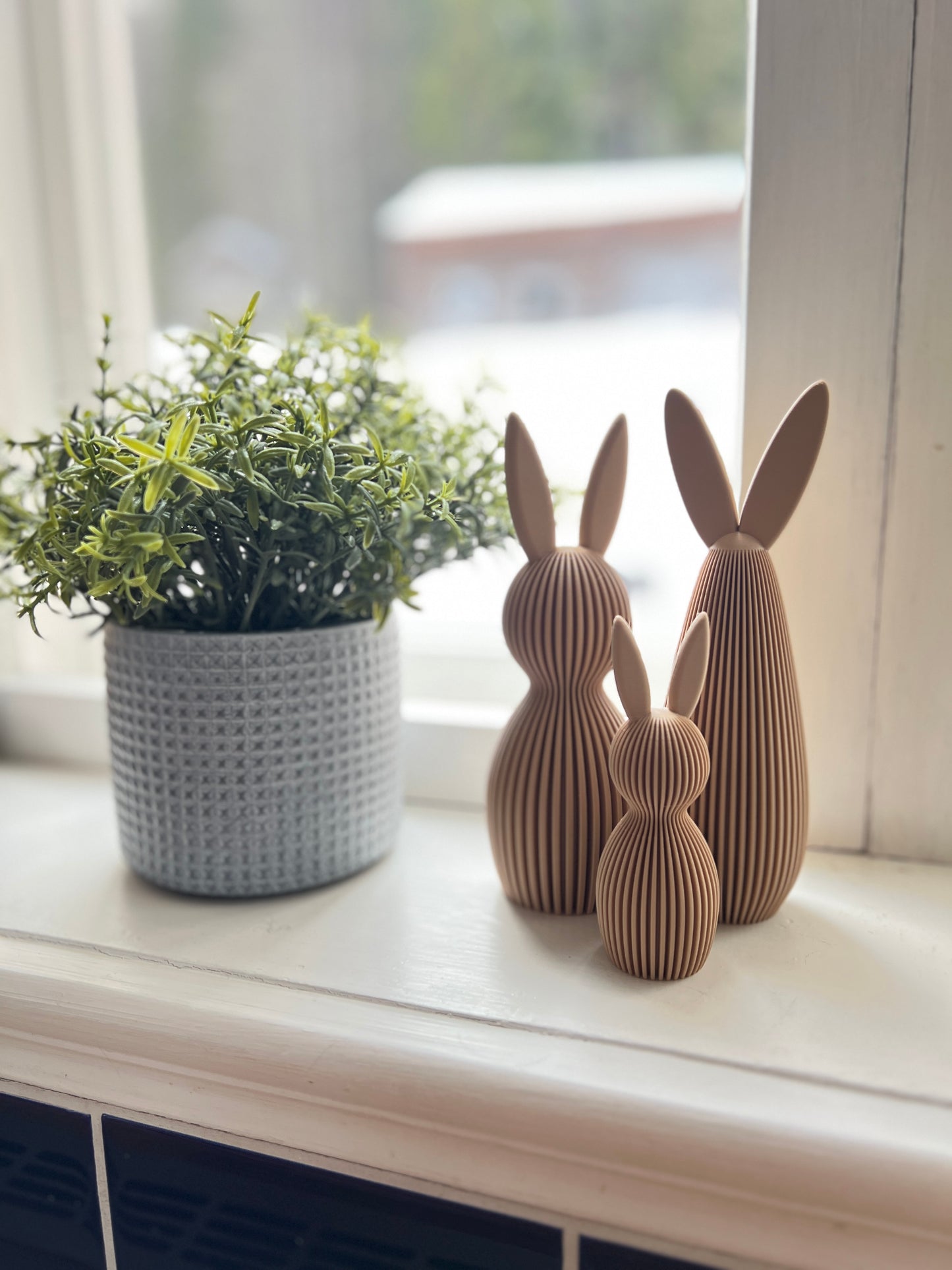 Minimalist Easter Decoration β 3D-Printed Tall Bunny β Elegant Scandinavian Home Decor