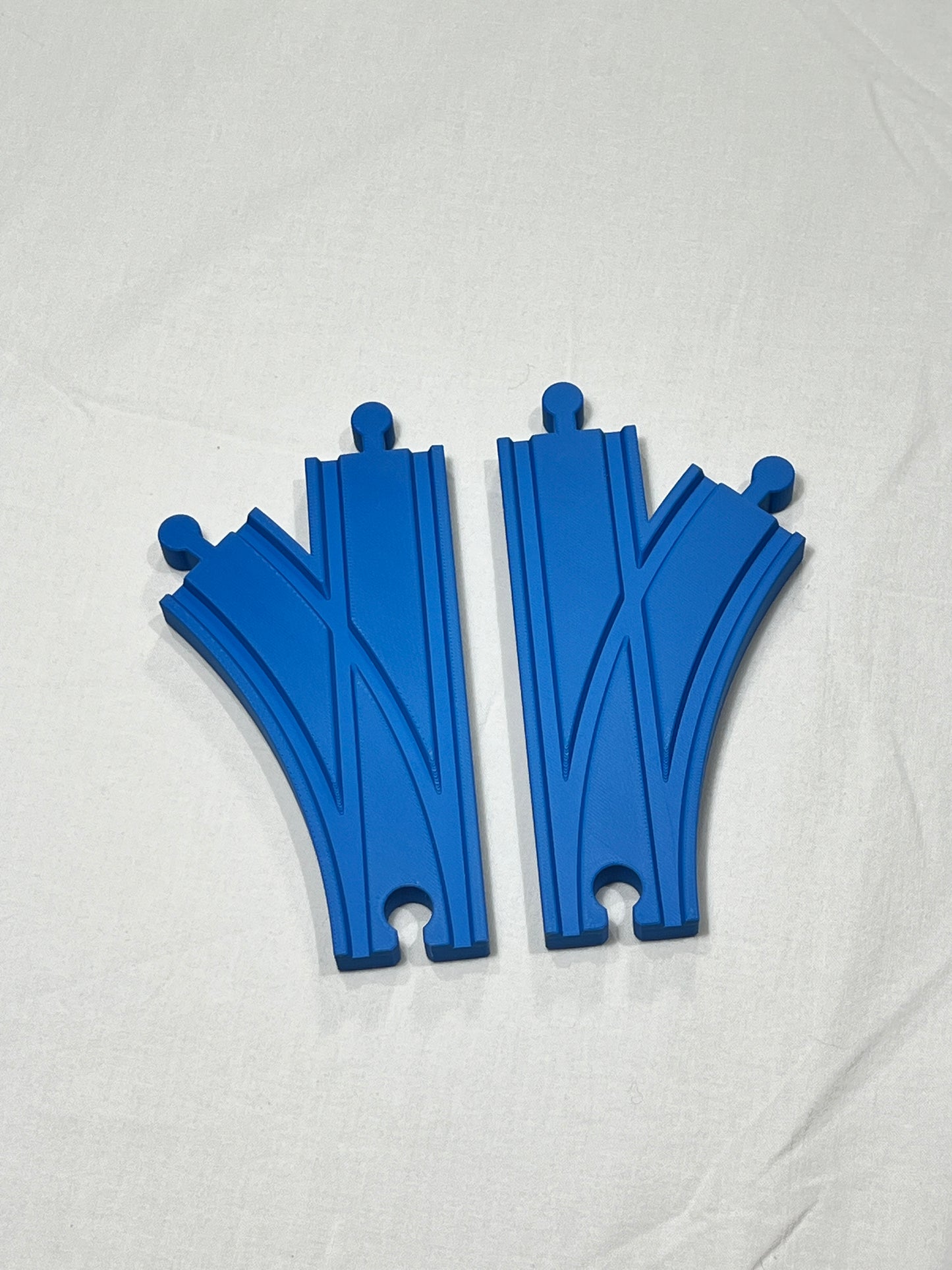 Train Track Switch Set - Left & Right Switch - Compatible with Brio, IKEA, Lidl and More