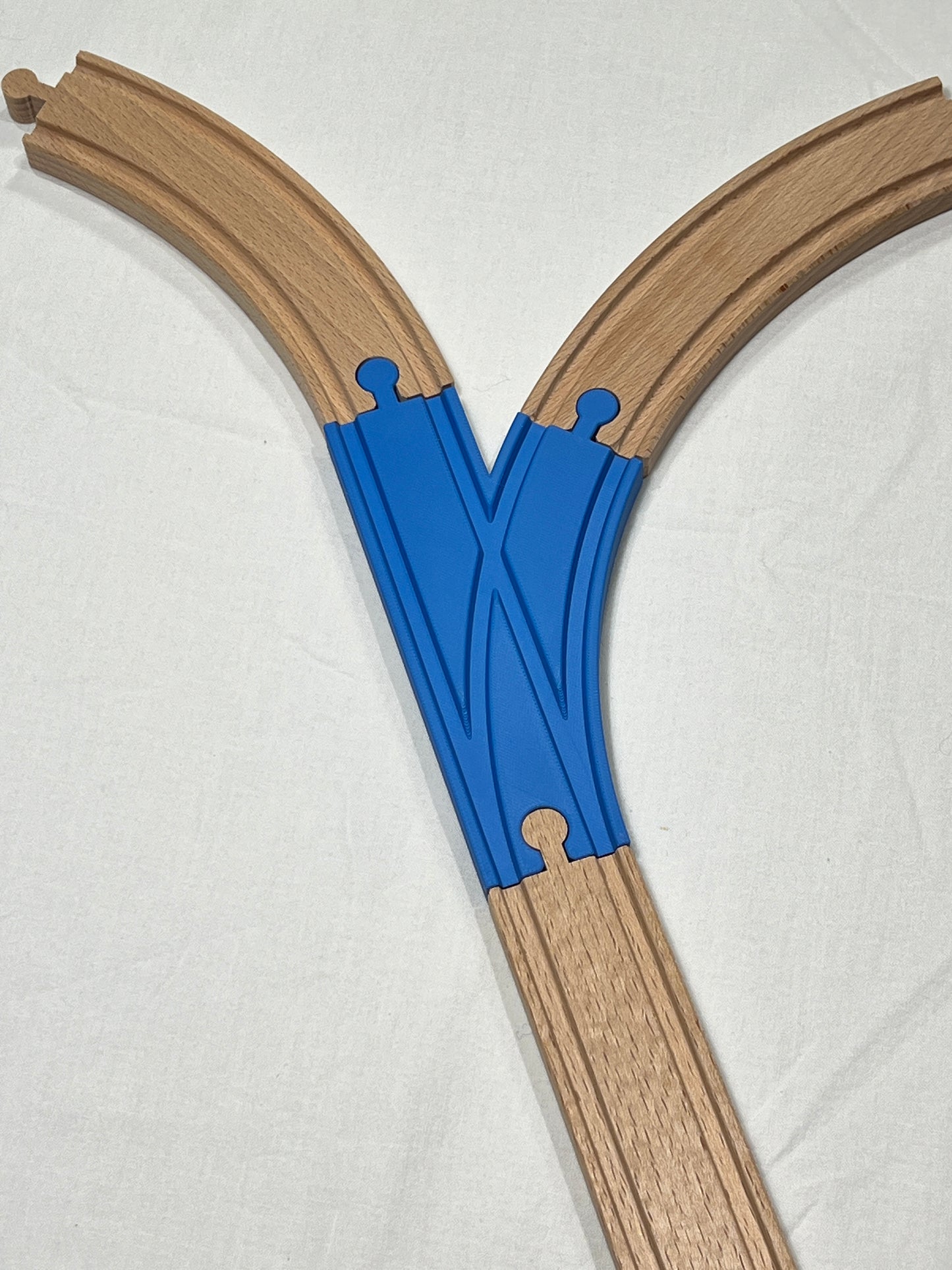 Train Track Switch Set - Left & Right Switch - Compatible with Brio, IKEA, Lidl and More