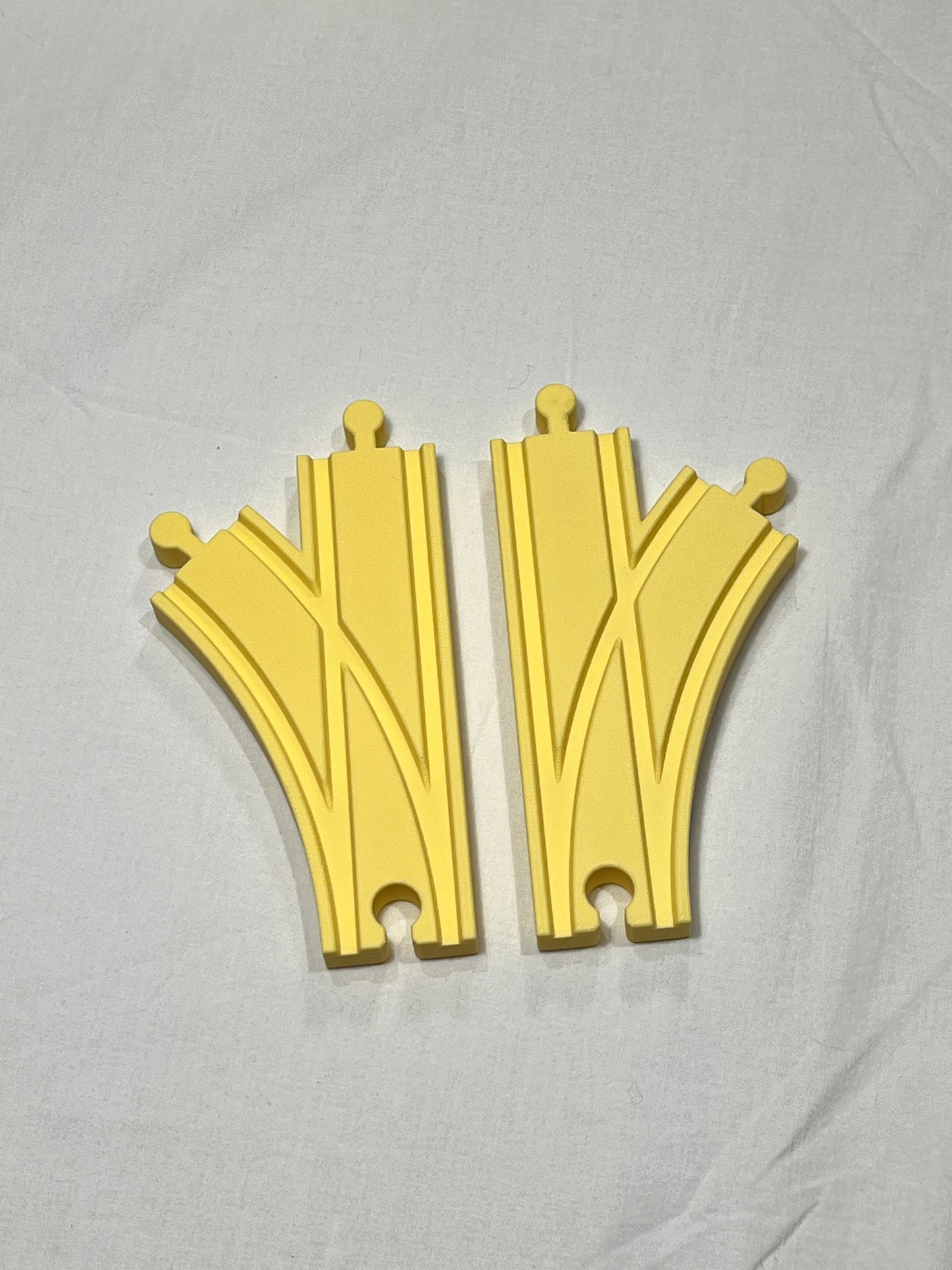 Train Track Switch Set - Left & Right Switch - Compatible with Brio, IKEA, Lidl and More