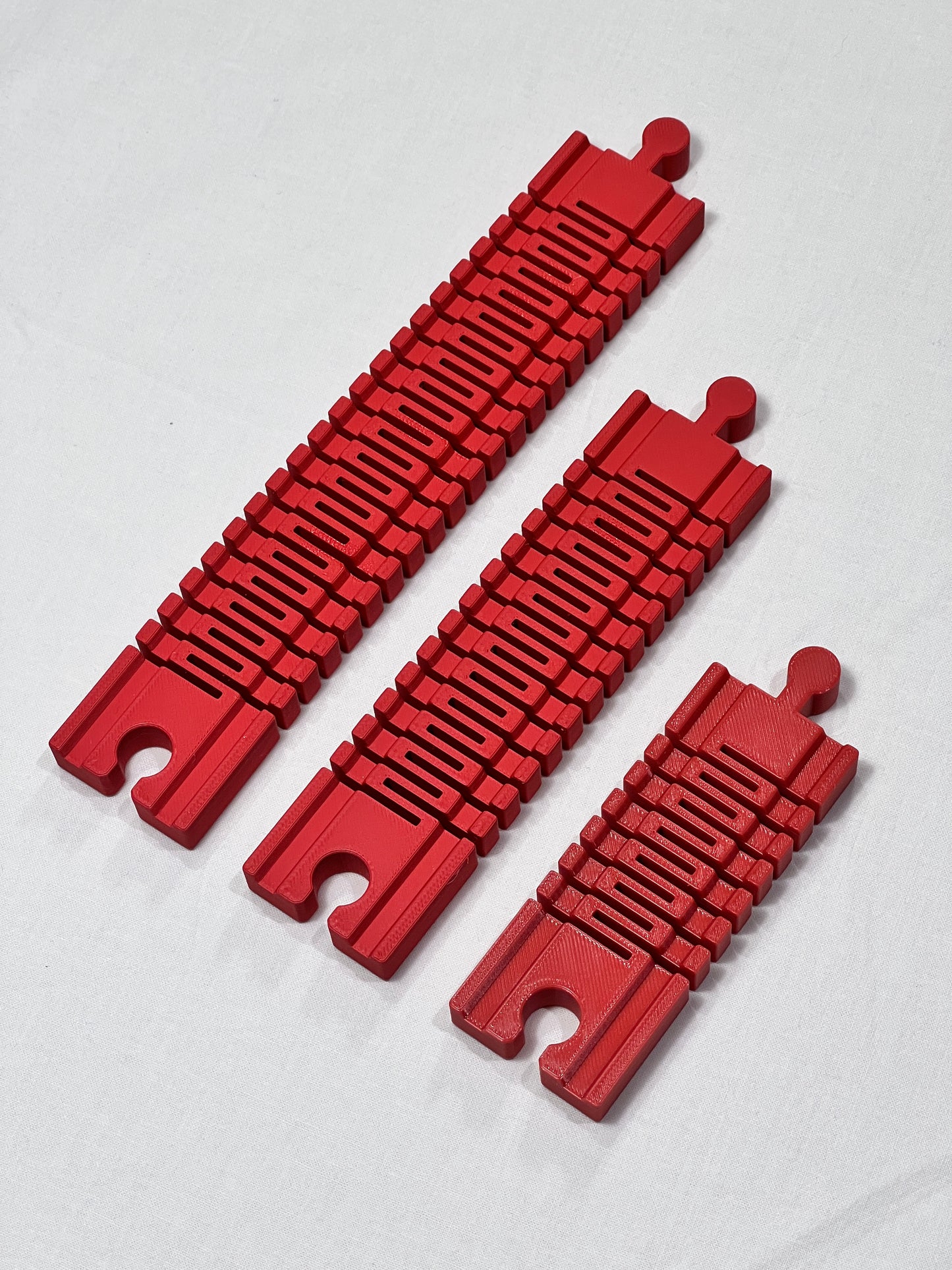 Flexible Train Track Set – 3 Pieces (10 cm, 15 cm, 20.5 cm) – Compatible with Brio, IKEA, Lidl and More